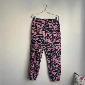 Wild Honey | Pink & Green Camo Cargo Pants